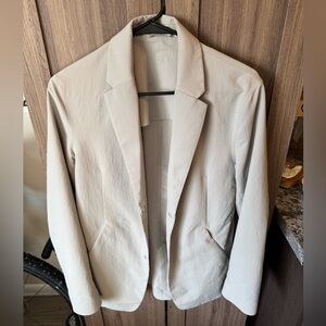Lululemon New Venture Blazer in trench color, size small (excellent cond)